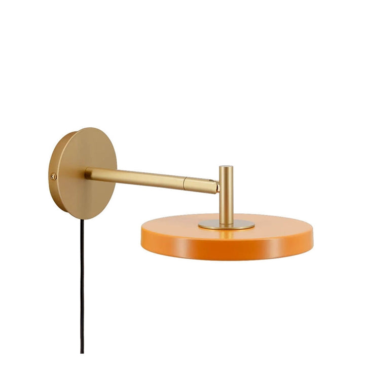 Asteria vøglampe kort, orange/messing