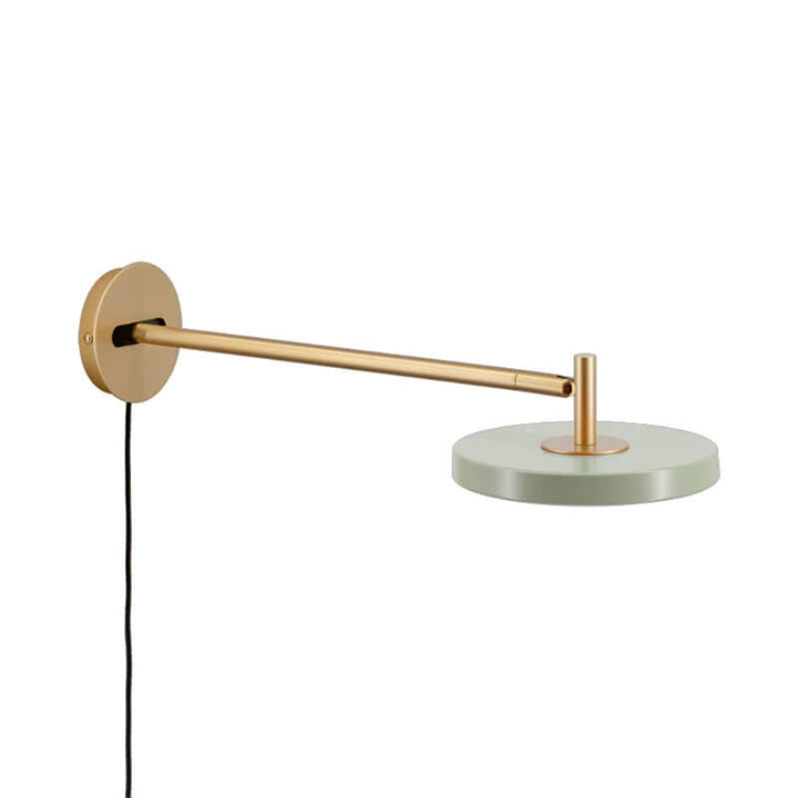 Asteria vøglampe lang, olive grøn/messing