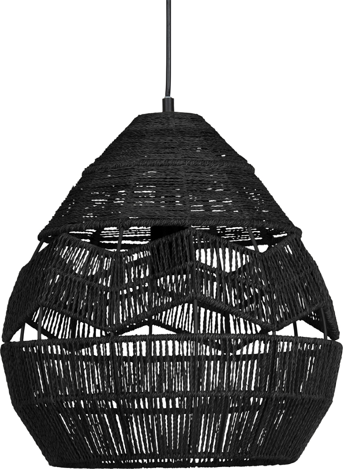 Adelaide, Pendel lampe, sort, H37x35x35 cm