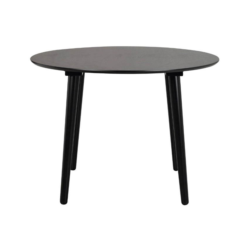 Rundt sort spisebord | Rowico Lotta | ø106