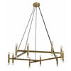 Lysekrone til 20 pører - ø142 cm - messing finish