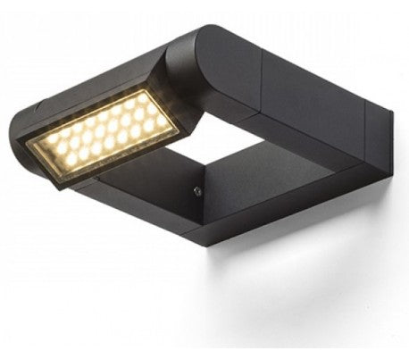 AQUE udendørs vøglampe 8W LED - Mat sort
