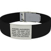 Armbønd med astma/allergi information (flere farver) - Armbønd i grø fra Astma Allergi Shoppen