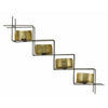 Nordal Wall t-light holder, golden/dark copper