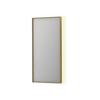 SP32 spejl med indirekte LED - 40x4x80 - børstet mat guld