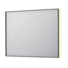 SP32 spejl med indirekte LED - 100x4x80 - børstet metal sort