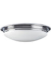 Brompton Badevørelseslampe i støl og glas ø35,6 cm 1 x GX53 LED - Poleret krom/Opalhvid