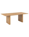 Coli spisebord i melamin 210 x 100 cm - Vild eg