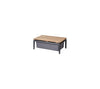 CANE-LINE CONIC BOX BORD GREY - TEAK 74