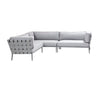 CANE-LINE CONIC LOUNGE 1 - LIGHT GREY 280