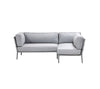 CANE-LINE CONIC LOUNGE 3 - LIGHT GREY 222