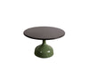 CANE-LINE GLAZE SOFABORD STOR - OLIVE GREEN ALUMINIUM 39