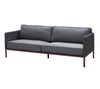 CANE-LINE ENCORE 3-PERS/SOFA - BORDEAUX 221