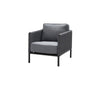 CANE-LINE ENCORE LOUNGESTOL - LAVA GREY 91