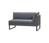 CANE-LINE FLEX 2-PERS. SOFA, VENSTRE MODUL - GREY 154