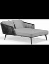 Diva solseng i aluminium og COUTUREtex 160 x 139 cm - Antracit/Mørkegrø
