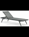 Diva solseng i aluminium og COUTUREtex 200 x 67 cm - Antracit/Mørkegrø