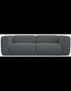 Ekahi 3-personers modulsofa i polyester B228 cm - Meleret grafitgrø