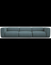 Ekahi 4-personers modulsofa i polyester B319 cm - Meleret jeansblø