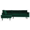 Rodeo Hjørnesofa Venstrevendt Velour  Forest - Green