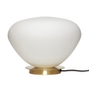Bean - Bordlampe, i Hvid/Messing Glas