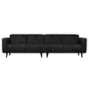 Statement 4-pers Sofa 280 cm Suedine - Black