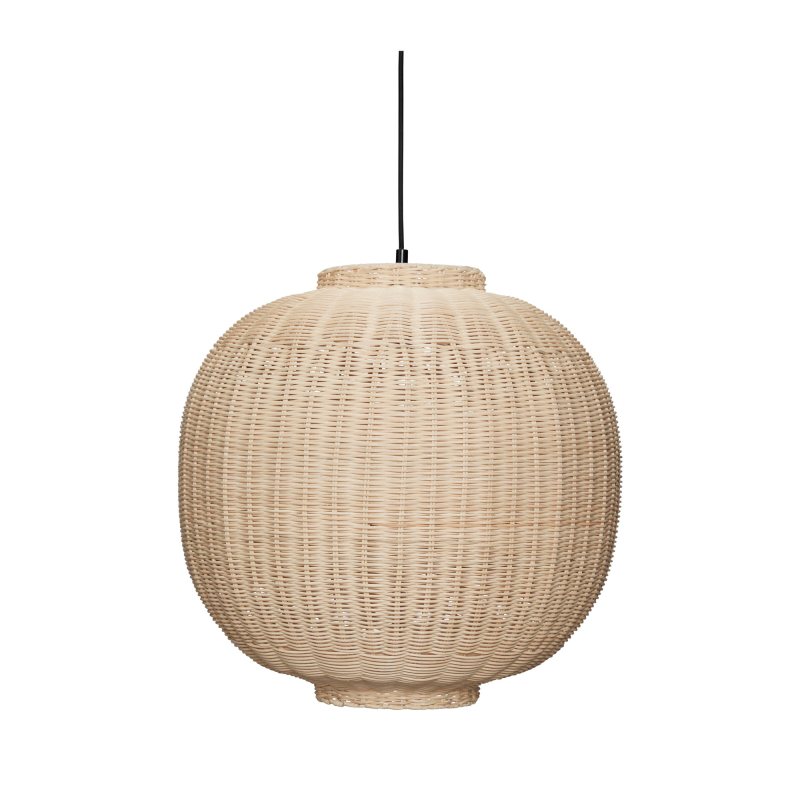 Chand - Rund Loftslampe i rattan - Chand - ø45