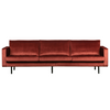 Rodeo 3-pers Sofa Velour - Chestnut