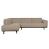 Statement Hjørnesofa Venstrevendt Boucle - Beige