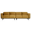 Statement 4-pers Sofa 280 cm Velour - Honey Yellow