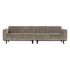 Statement 4-pers Sofa 280 cm Flat Rib - Clay