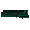 Rodeo Hjørnesofa Højrevendt Velour  Forest - Green