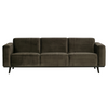 Statement 3-pers Sofa 230 cm Velour - Warm Green