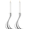 Georg Jensen Cobra Lysestage, Stor, 2 stk.