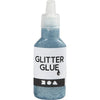 Glitterlim, 25ml. Lyseblø