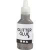 Glitterlim, 25ml. Sølv