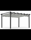 Hillerstorp havepavillon i aluminium og polyester 3 x 4 m - Sort/Grø