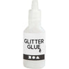 Glitterlim, 25ml. Holografisk hvid