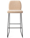 Ikata Barstol i metal og polyester H103 cm - Sort/Karamel