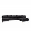 Odense u-sofa | Grø sofa med chaiselong | Venstrevendt