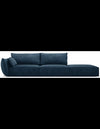 Kaelle højrevendt 4-personers sofa i chenille B286 cm - Blø