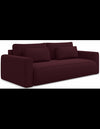 Kapua sovesofa i velour B238 cm - Blomme