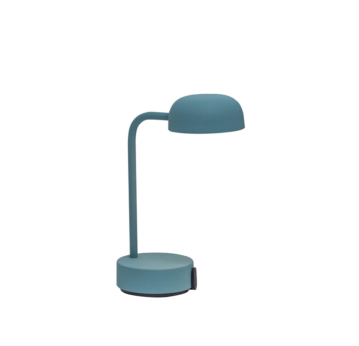 Fokus bordlampe / batterilampe, smoky teal (bløgrøn)