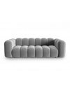 Lupine 3-personers sofa i velour B228 x D87 cm - Sort/Grø