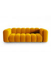 Lupine 3-personers sofa i velour B228 x D87 cm - Sort/Gul