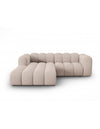 Lupine venstrevendt chaiselong sofa i chenille B228 x D175 cm - Sort/Beige