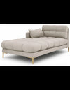 Mamaia venstrevendt daybed i polyester B185 cm - Guld/Beige