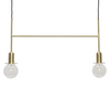 Twice - Messing Loftlampe med Pøre