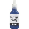 Glitterlim, 25ml. Mørk Blø