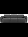 Molino 3-personers sofa i bouclø B235 x D95 cm - Mørkegrø